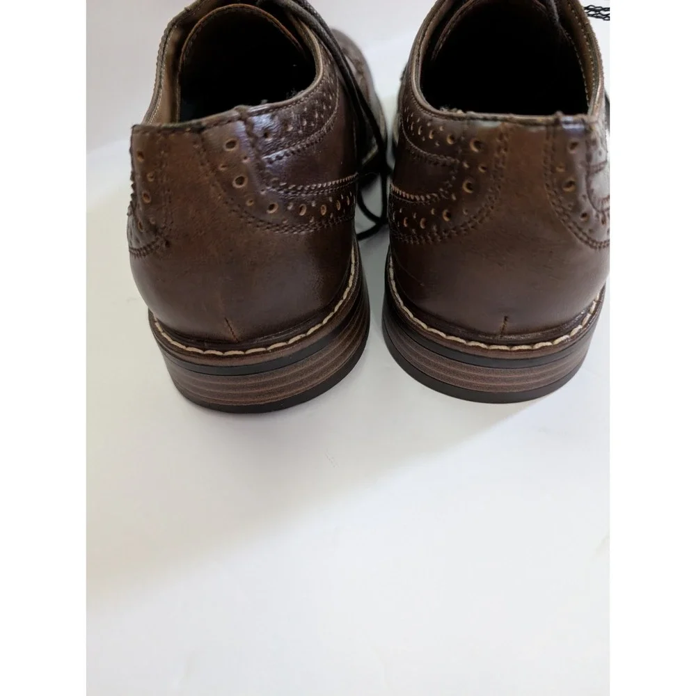 Apt 9 Mens Cognac/Brown Wingtip Oxfords Size 8M